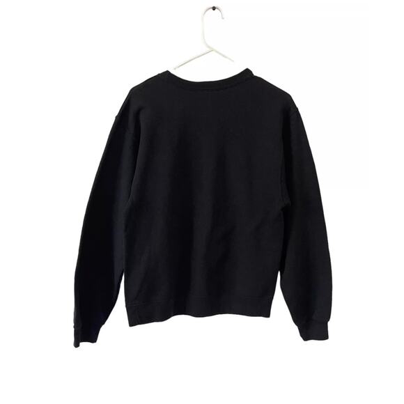 Holiday Time Ugly Christmas Men's Sweater Santa Claws Black Crewneck Size Small - Picture 3 of 7